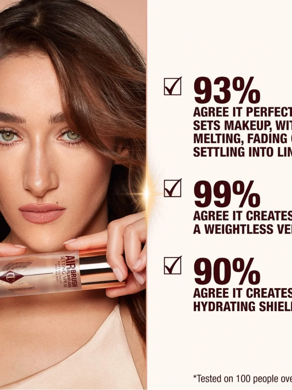 CHARLOTTE TILBURY Airbrush Flawless Setting Spray 100ml NIB NWT Full Size